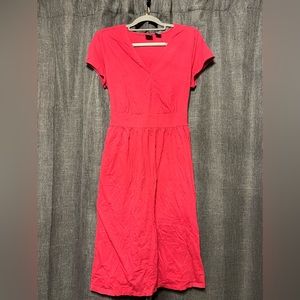 Mid Length Coral Dress